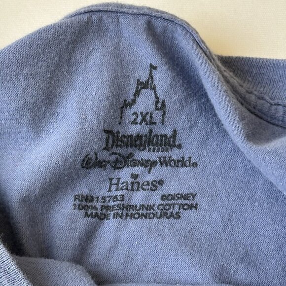 Walt Disney World Shirt Mens 2XL Blue Mickey Mouse Vacation Kingdom Graphic Tee - Picture 5 of 9